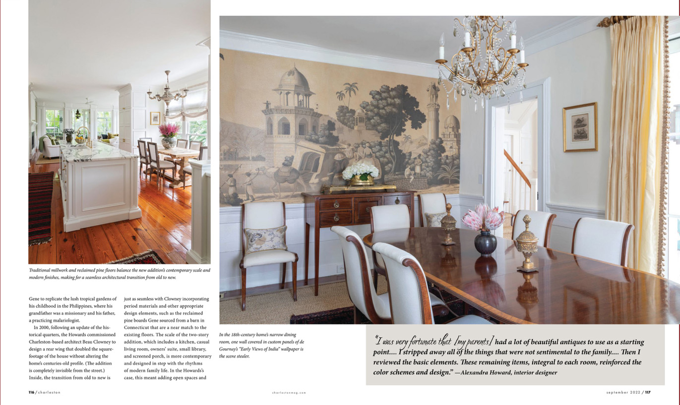 Interiors : Press: Charleston Magazine Sept 2022