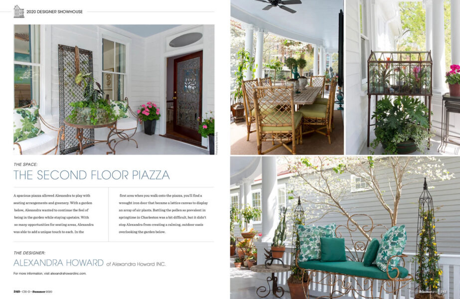 Charleston Home + Design feature on Alexandra Howard