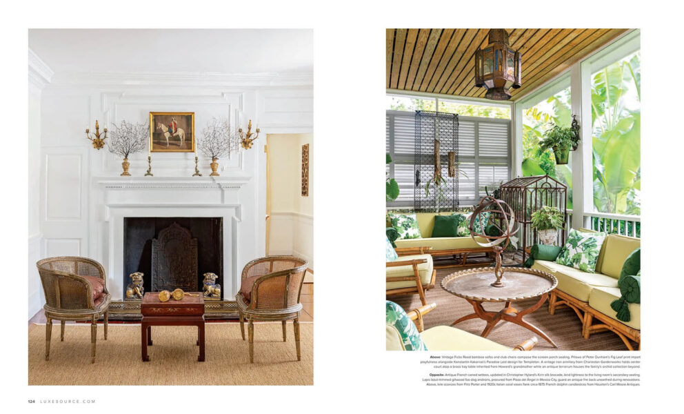Luxe Interiors + Design article page featuring Alexandra Howard interiors