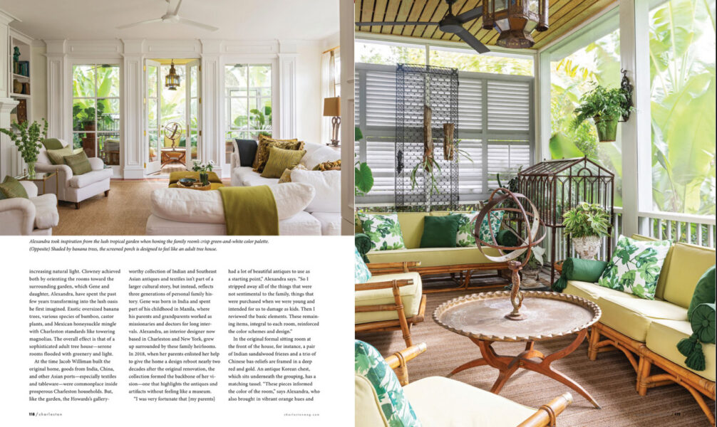 Charleston Magazine feature on Alexandra Howard