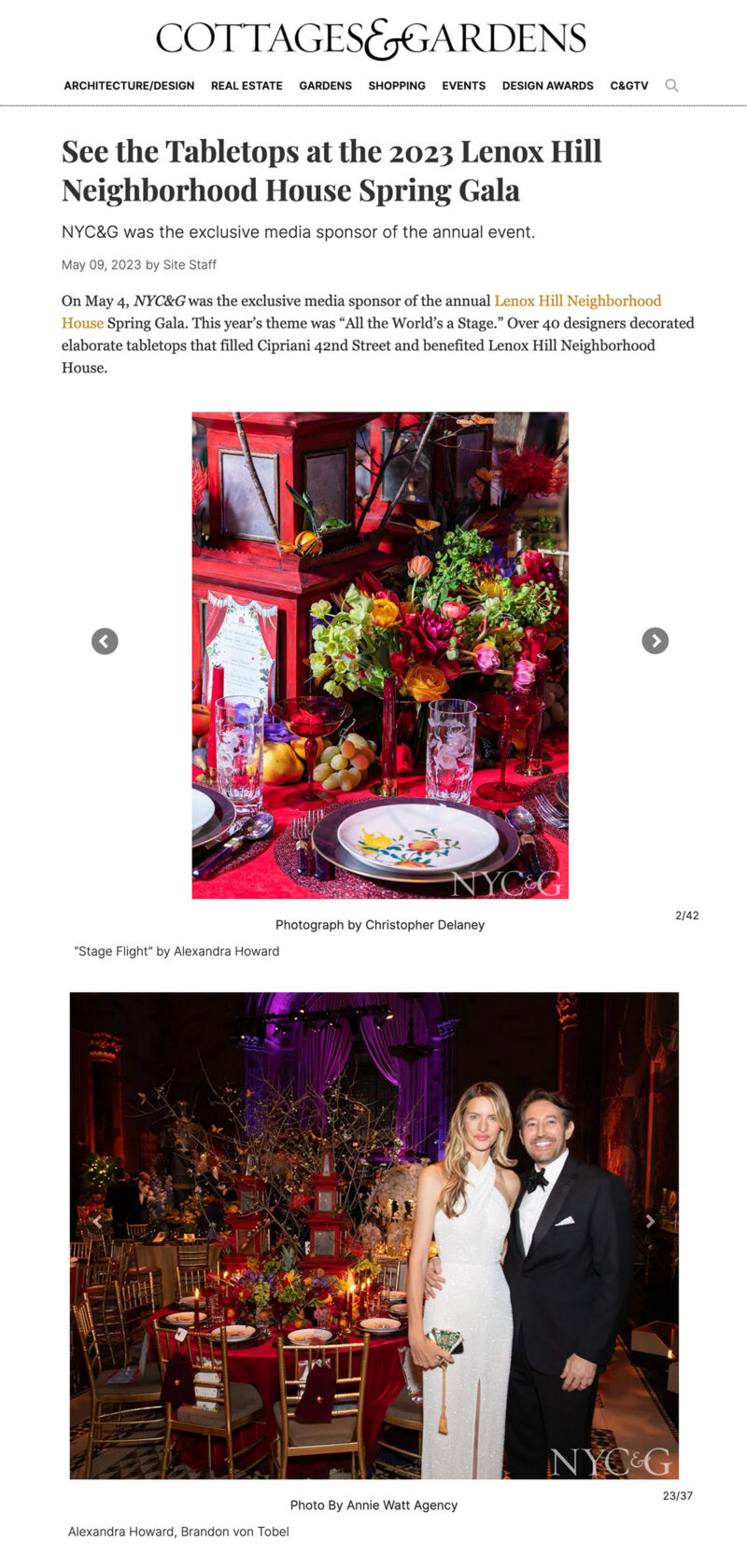 New York Cottages and Gardens feature on Alexandra Howard